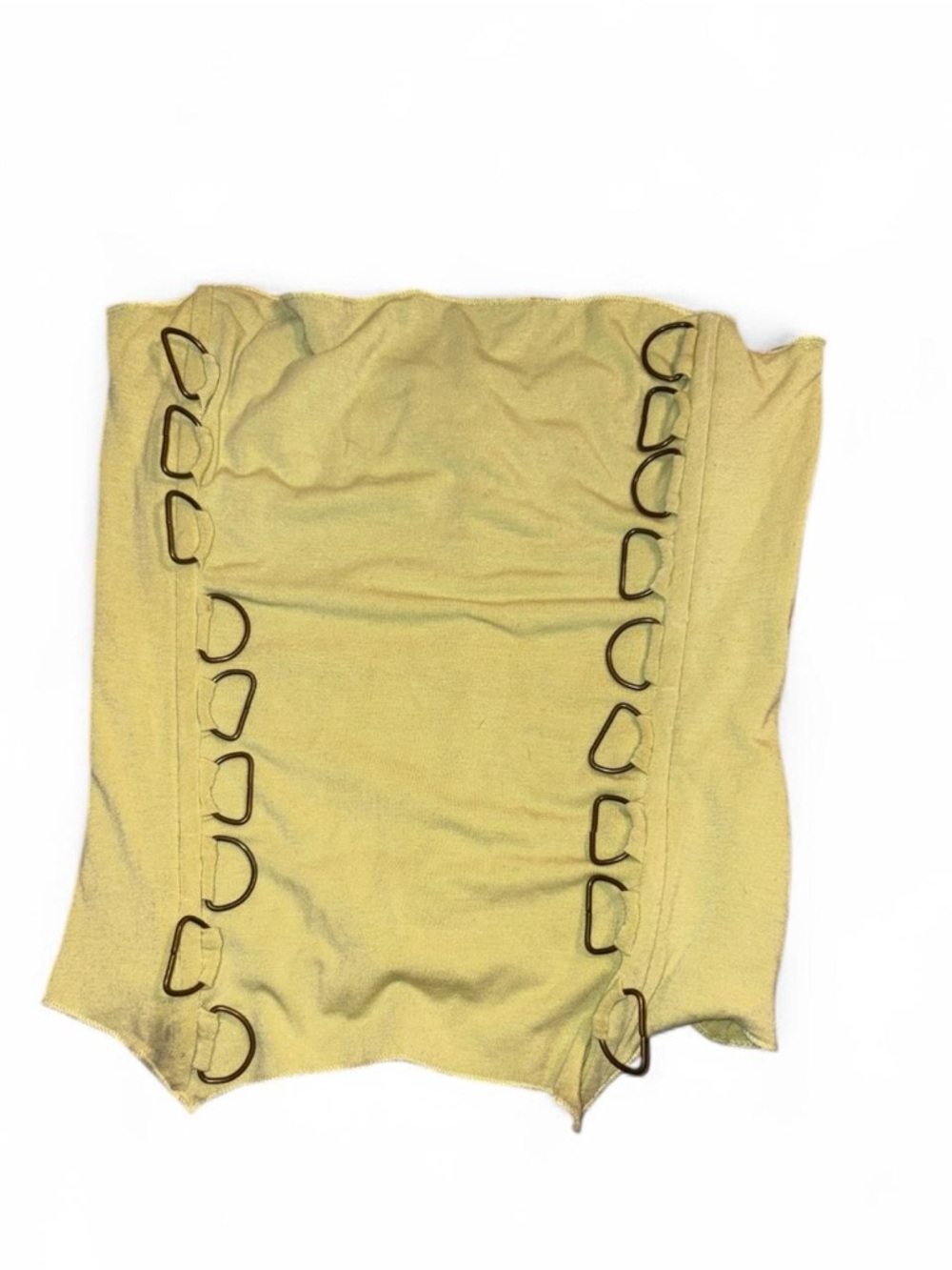 Hale Bob y2k  Strapless Crop Top with Side Ring Detail
